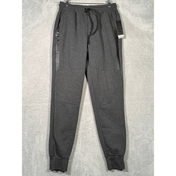 Leg3nd Pants Mens M Gray Fleece Jogger Drawstring Sweatpants Legend - Picture 1 of 10